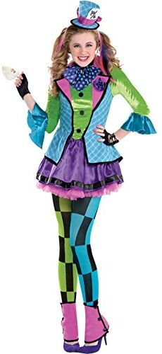 amscan Set High (PKT) (845580-55) Costume da Cappellaio Matto Sassy (14-16 anni) Grp 1-Marca