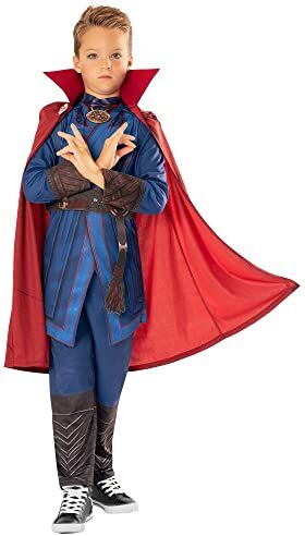 Rubie's Costume ufficiale Marvel Dr Strange in the Multiverse of Madness Dr Strange Deluxe per bambini, età 7-8 anni, 301338-l, Multicolore