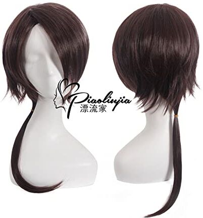 EQWR Halloween Fashion Christmas Party Dress Up Wig Cos Wig Touken Ranbu California Kiyomitsu Hairtail Lengthen Prince Head Anime Wig 415