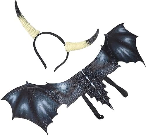 Didiseaon 1 Set Fasce Per Cosplay Copricapo Del Diavolo Antilope Di Carnevale Borsa Depoca in Corno Di Bue Cosplay Di Bue Accessori Halloween Tessuto Non Tessuto