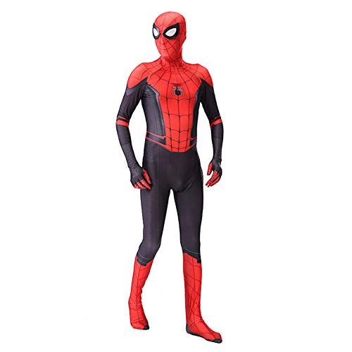 VersusModa Spiderman Costume Carnevale Spider Man Far From Home Bambino Uomo Cosplay Animazione SPM014 (160-170)