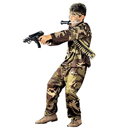 WIDMANN SOLDIER" (coat, pants, belt, headband) (116 cm / 4-5 Years)