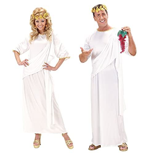 WIDMANN MILANO PARTY FASHION Costume Toga, bianco, dea greca / dio, romano, costumi in maschera
