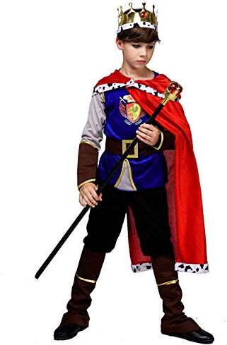 SEA HARE Costume da Re Medievale Deluxe Per Ragazzo (10-12 Anni)