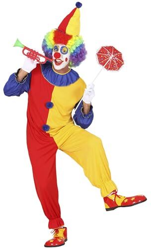 WIDMANN MILANO PARTY FASHION Costume clown, tuta, Casper, joker, circo, costumi in maschera