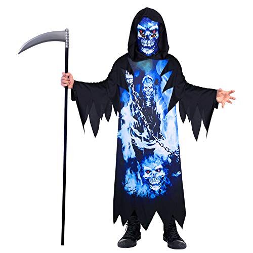 amscan (9908583) Child Boys Neon Reaper Recycled Costume (4-6yr)
