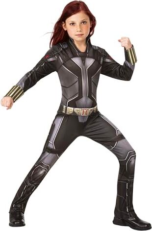 Rubie's Rubies Costume classico ufficiale del film Marvel Black Widow, costume da supereroe per bambini, nero, M (9-10 anni)