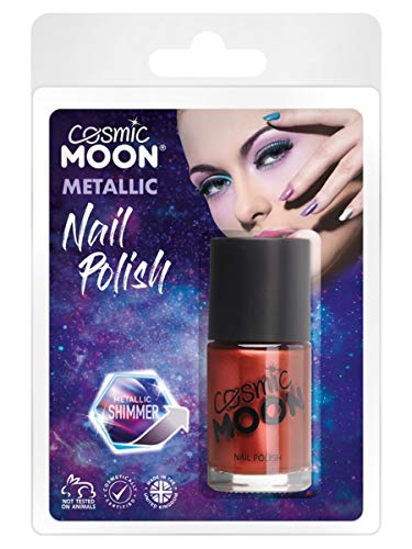 SMIFFYS SMIFFY Cosmic Moon Metallic Nail Polish, Red