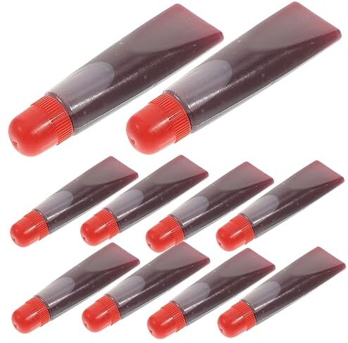 FRCOLOR 10 Plasma Finto Ferite Di Halloween Sangue Finto Sangue Rosso Finto Giocattolo Del Corpo Umano Finta Bottiglia Di Sangue Finti Schizzi Di Sangue Zombie Trucco