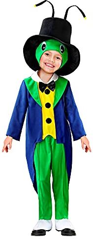 WIDMANN Costume Da Grillo Parlante Bambino Unisex, Cavalletta, Favole, Fiabe, Teatro, Carnevale, Feste A Tema, Taglia 116 Cm (4-5 Anni)