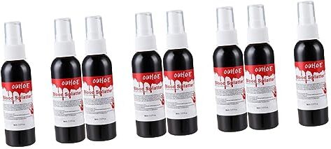 FOMIYES 8 Pz Spray Al Plasma Spruzzo Di Sangue Di Vampiro Schizzi Di Vestiti Insanguinati Sangue Finto Per Vestiti Lavabili Spruzzo Di Sangue Finto Cosplay Sanguinante Bianca Plastica