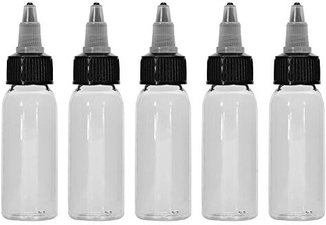 ZJchao Flacone di Inchiostro per Tatuaggi da 30 Ml, Flacone Vuoto per Tatuaggi, Flacone di Plastica Vuoto per Tatuaggi, Flacone Trasparente con Tappo a Vite in Plastica per Inchiostro (5 in vendita)