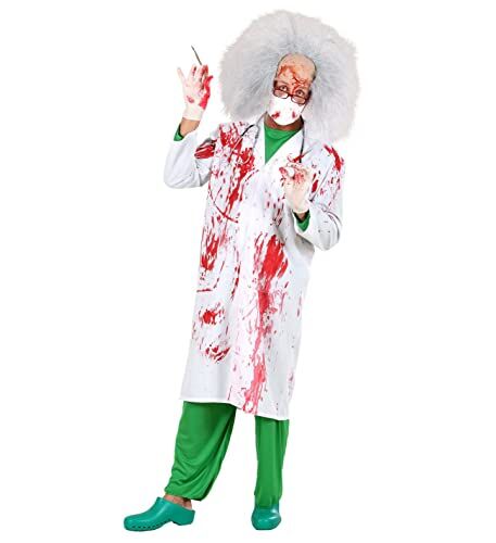 WIDMANN MILANO PARTY FASHION Costume dottore insanguinato, camice da dottore, dottore horror, costumi carnevale, Halloween