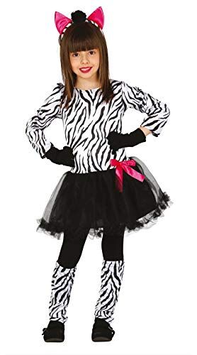 Fiestas GUiRCA Guirca- Costume Zebra per Bambini, Bianco/Nero, 5-6 anni,