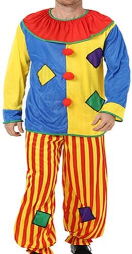 Proumhang Costume da Clown del Circo Cosplay di Halloween per 170-185 cm (Solo Giacca e Pantaloni) -Veste e Pantaloni