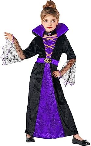 Morph Vampiro Costume Bambina, Vestito Vampira Ragazza, Vestito Vampira Bambina, Vestito Carnevale Vampira, Vestiti Halloween Bambini, Costume Vampiro Ragazza, Costume Vampiro Bambina Per Halloween XL