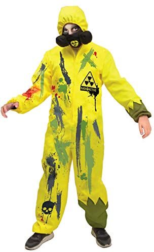 Ciao - Tuta Biohazard Radioactive Child Costume Bambino (Taglia 5-7 Anni), Giallo,