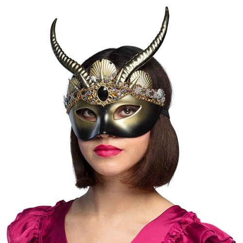 Boland Maschera Voodoo, maschera da teschio, accessorio per costumi, carnevale, feste a tema e Halloween