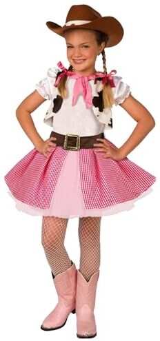 Morph Costume da cowboy da ragazza, costume da cowgirl da ragazza, costume da cowboy da ragazza, costume da cowboy da bambina, costume da cowboy per bambini, costume da Halloween da cowboy per