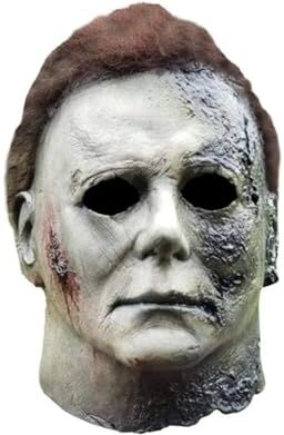 thematys Maschera di Michael Myers di Alta Qualità in Lattice Costume Realistico e Traspirante per Carnevale e Halloween, Adatta a Tutti per un'Esperienza Horror Autentica