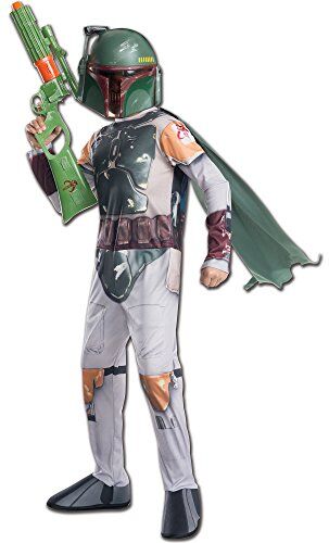 Rubie's Bristol Novelty--M Star Wars Boba Fett Costume Bobba Ftt Classic Infantil per Bambini, Green, M, -M