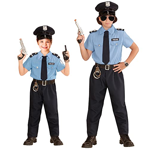 WIDMANN MILANO PARTY FASHION Costume da poliziotto per bambini, agente, agente di polizia, commissario, uniforme, costumi di carnevale