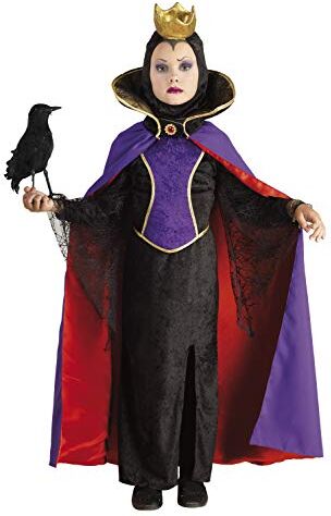 PRESTIGE & DELUXE Costume Vestito Carnevale Regina Biancaneve GRIMILDE Taglia 5 6 7 8 9 10 11 12 Anni (9-10 Anni: Altezza Bimba/o 140 cm)