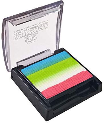 Eulenspiegel 340738 Split Cake Unicorn, Contenuto 6 ml, Azzurro, Verde Strega, Bianco, Fucsia, a Base d'Acqua, Trucco per Bambini, Carnevale, Multicolore