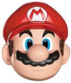 DISGUISE Super Mario 13383 Maschera Mario, Rosso, Taglia Unica