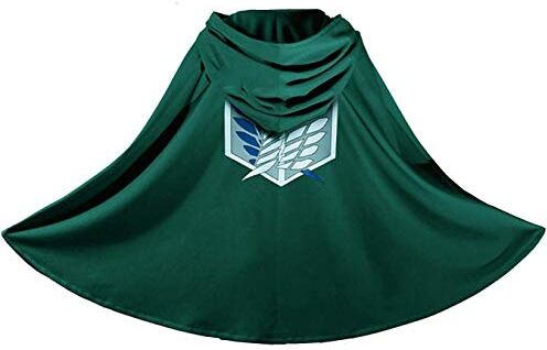 IUTOYYE 2022 Attacco su Titano Costume da Manga Cosplay Travestimento da Manga per Carnevale Cosplay Vestito Shingeki No Kyojin Anime per Adulti e Bambini Verde Taglia Unica