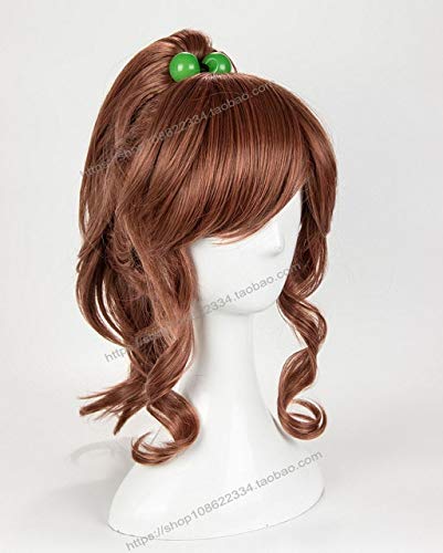 FZYUYU Cosplay wig Giappone Anime Sailor Moon Cinema Makoto Cosplay Parrucca Donne Cinema Makoto Capelli Ondulati Coda di Cavallo Costume con Capelli Gratis Taglia unica