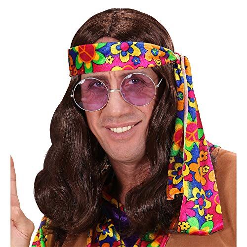 WIDMANN HIPPIE DUDE WIG brown in polybag -