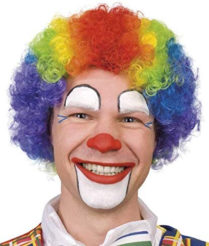 KIRALOVE Parrucca pagliaccio it clown halloween carnevale cosplay multicolore idea regalo per le feste super eroe