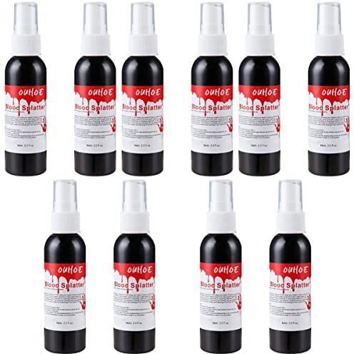 Beaupretty 10 Pezzi Spray Al Plasma Effetti Speciali Sangue Spruzzo Di Sangue Di Vampiro Sangue Da Trucco Da Vampiro Sangue Finto Per Halloween Forniture Teatrali Plastica Viso Costume Bianca