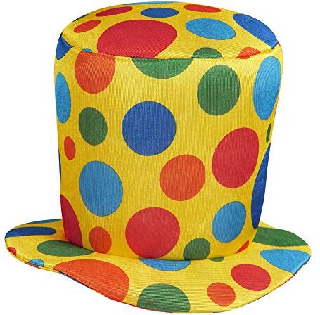 WIDMANN Cappello clown cilindro per travestimento pagliaccio