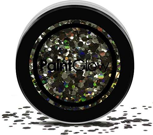 Creative Glitter grosso in vari colori per feste, club, festival, rave Sparkle, 3 g (nero incantevole)