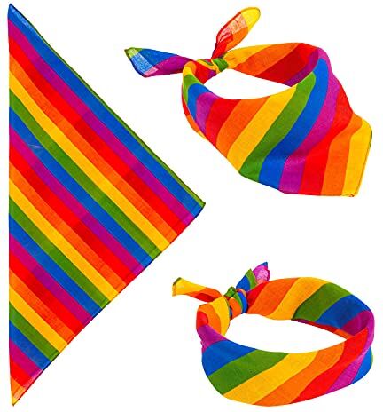 WIDMANN Bandana, 55 x 55 cm, bandana, foulard, festa motto, carnevale, accessori per costumi, accessori