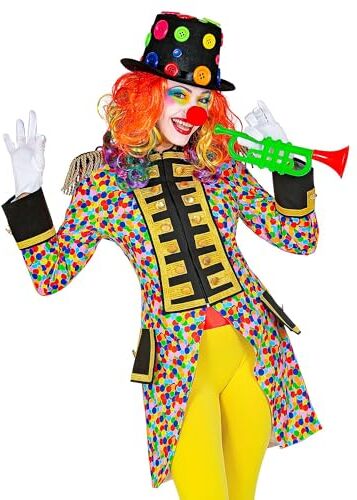 WIDMANN W  frac da sfilata in costume, coriandoli, arcobaleno, CSD, ringmaster, uniforme da guardia, clown, showgirl, carnevale