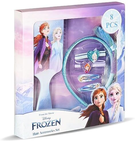 Disney La Frozen Frozen Kit accessori per capelli  ufficiale Costume da principessa, idea regalo per ragazza