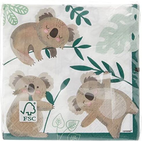 amscan - Costume Stampato Koala Nap Design, Multicolore, 33 cm, 512717