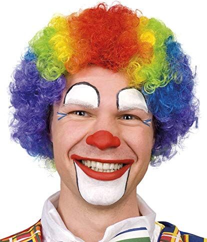 Lovelegis Parrucca Pagliaccio IT Clown Halloween Carnevale Cosplay Multicolore Idea regalo per natale e compleanno