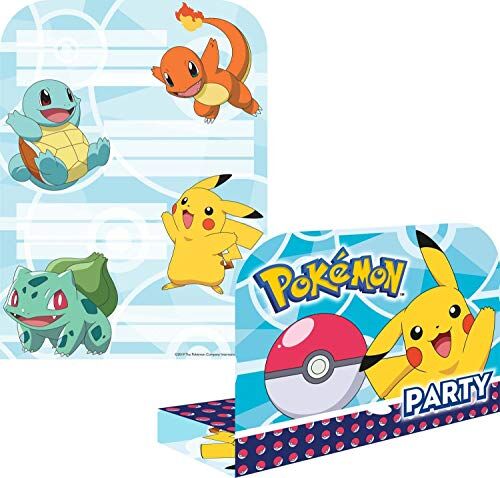 amscan Child Pokemon Invites & Envelopes (8 pk)