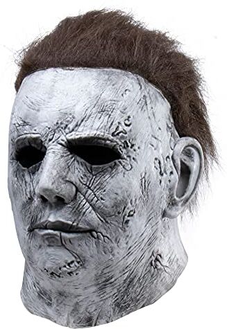 thematys Maschera di Michael Myers di Alta Qualità in Lattice Costume Realistico e Traspirante per Carnevale e Halloween, Adatta a Tutti per un'Esperienza Horror Autentica