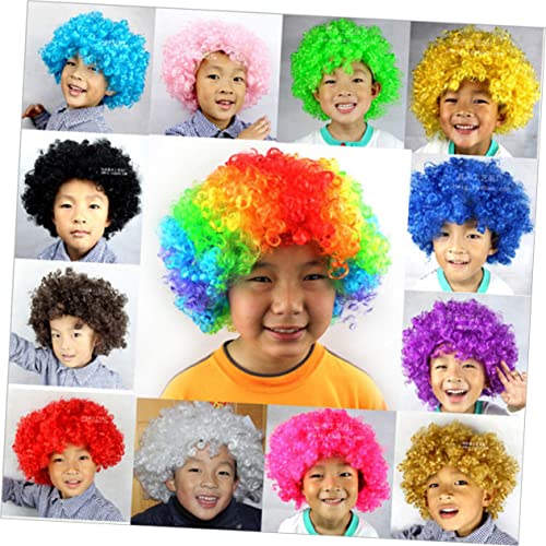 jojofuny Parrucca Afro Da Clown Parrucca Da Pagliaccio Arcobaleno Parrucca Costume Da Clown Costume Da Pagliaccio Di Halloween Costume Da Clown Adulto Parrucche Trucco Capi Di Abbigliamento