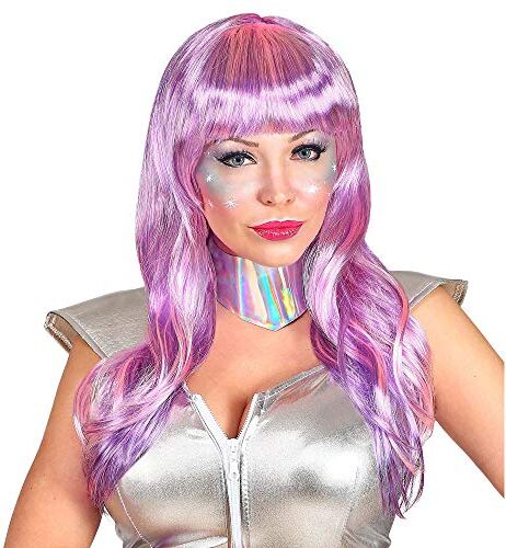 WIDMANN SPACE GIRL WIG WITH COLLAR" in box -