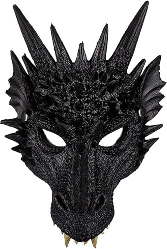 Shengruili Stand collare adulto mantello (yy), , Maschera Drago Nero