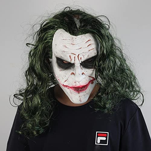XINYIYI Horror Joker Pennywise Cosplay Maschera Halloween Party Costume Stephen King It Capitolo Due 2 Puntelli Cosplay Latex Clown Maschere Spaventose Maschera Da Clown Taglia Unica 4