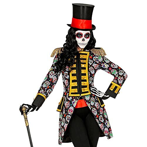WIDMANN W  Frac da sfilata in costume, pirata, rock star, uniforme da guardia, teschio, Dia de los Muertos, festa del motto, carnevale, Halloween