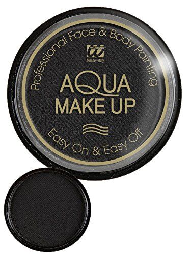 WIDMANN MILANO PARTY FASHION Trucco ad Acqua, Make Up Nero body painting professionale 15 gr *00993