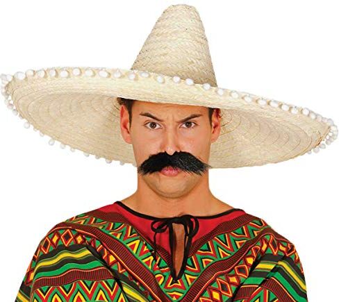 Fiestas Guirca Maxi Sombrero Messicano 60 cm Cappello per Travestimento Mexico